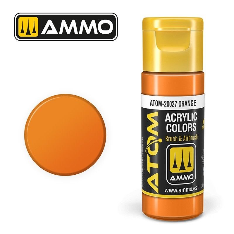 رنگ اکریلیک ATOM Orange
