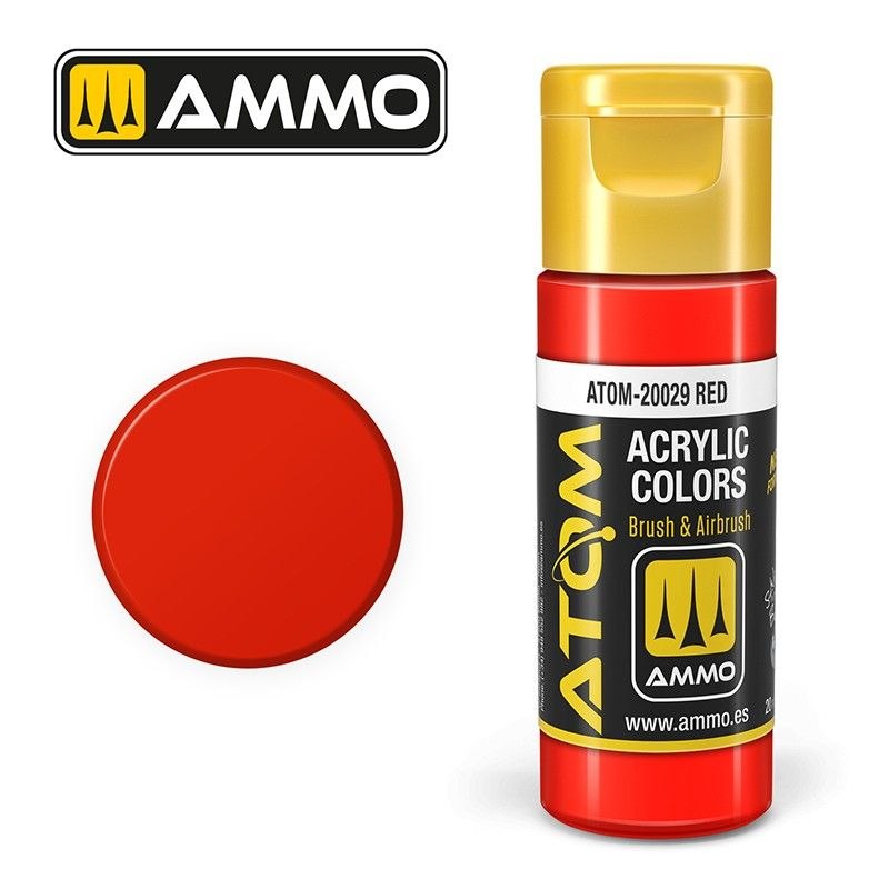 رنگ اکریلیک ATOM Red