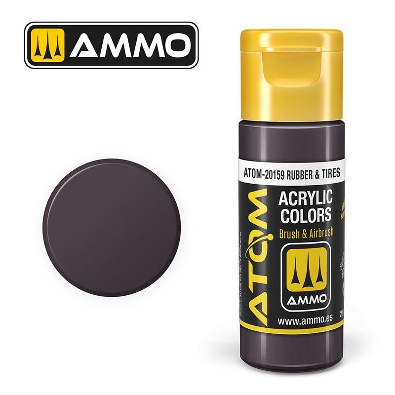 رنگ اکریلیک ATOM Rubbers & Tiers
