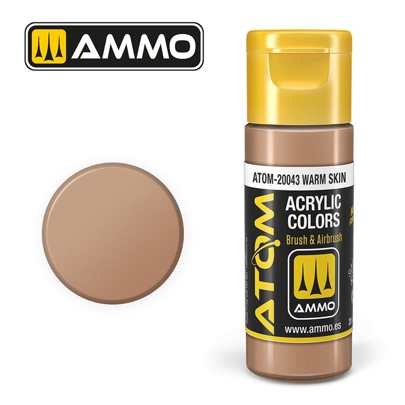 رنگ اکریلیک ATOM Warm Skin